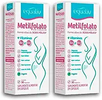 Metil Folato L-metilfolato 30 Caps, Equaliv Follatus (2 caixas)