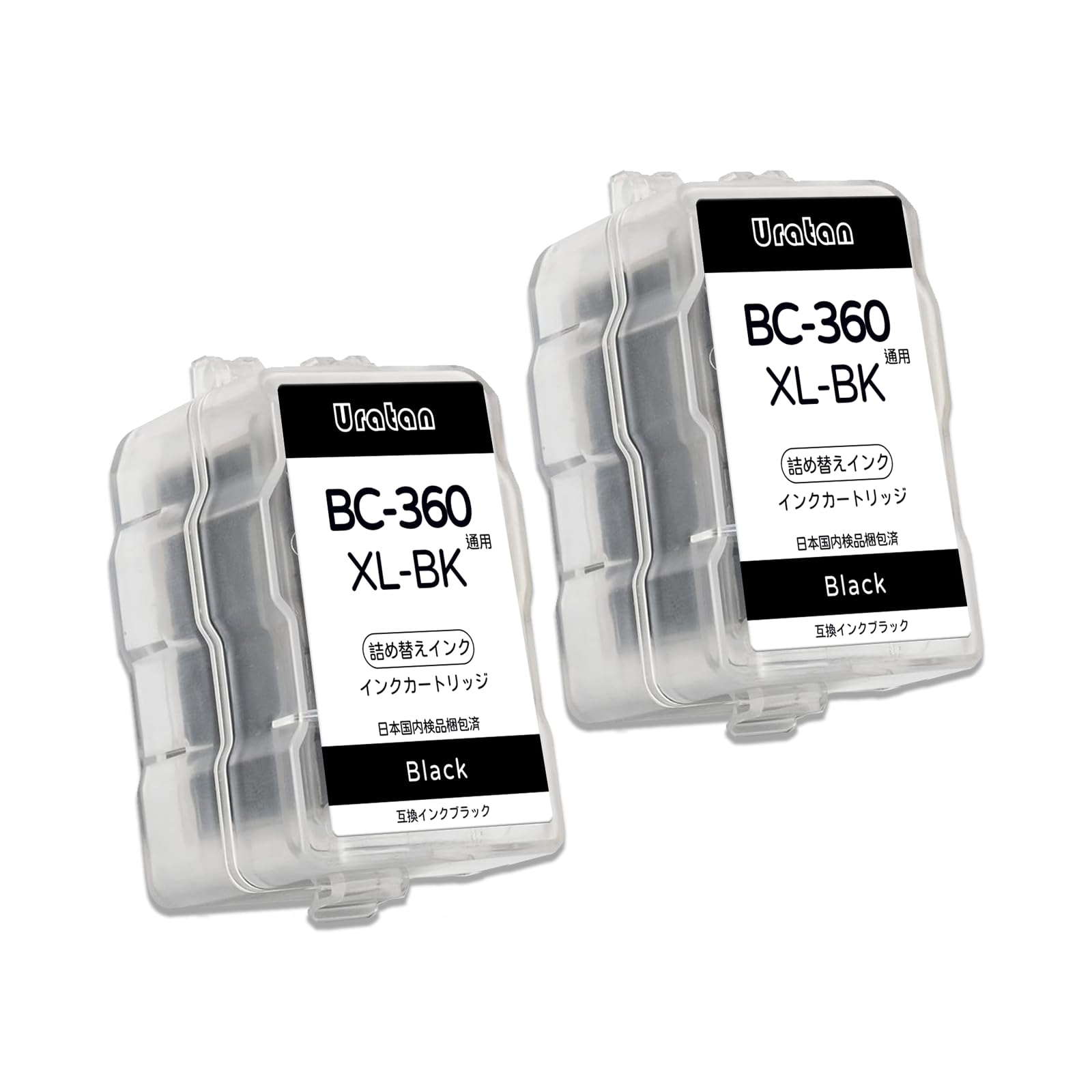 Amazon.co.jp: 【Uratan】BC360XL 2個(ブラック） 詰め替えインク 互換
