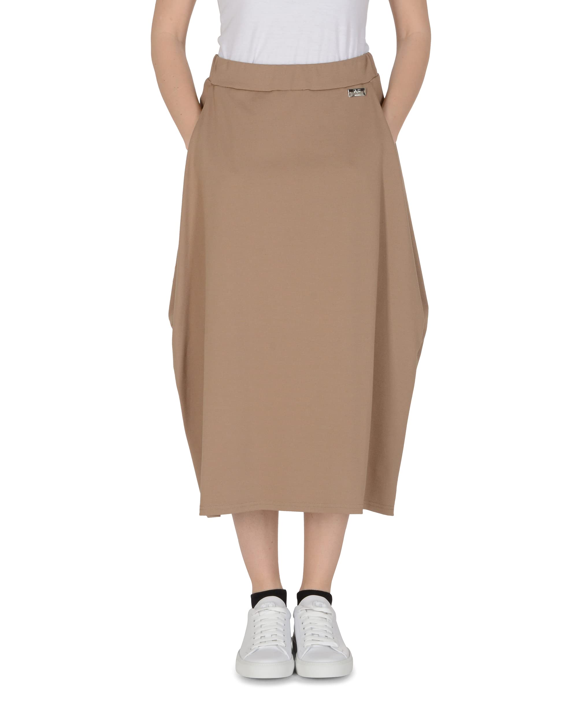 19V69 ITALIA Women's Bambi Brown Business Casual Skirt, Brown, S