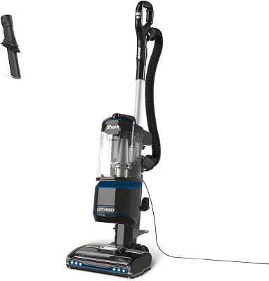 Shark Corded Upright Vacuum Cleaner 1.1L with Lift-Away Technology, LED Headlights, Anti-Allergen, 8m Cord, 750W, Crevice, Multi-Surface Tools, Blue/Black, NV602UK, 40/16B-D