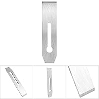 Vista 2 de Hoja de cepillado manual de 1.732 pulgadas, cuchillas de repuesto HSS para banco, hojas de cepilladora de carpintería para proyectos de madera