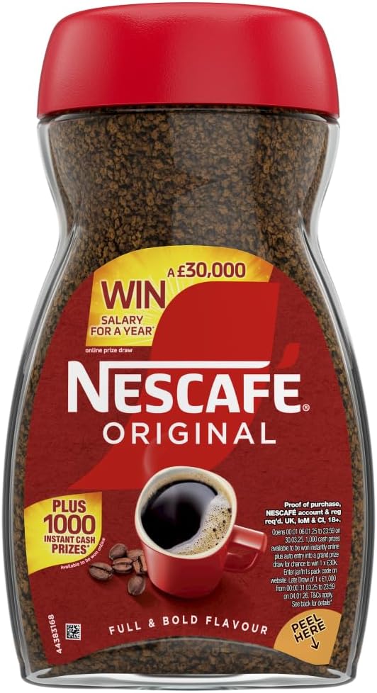 NESCAFÉ Original Instant Coffee 200g, Rich Aroma, Full and Bold Flavour (Pack of 1)