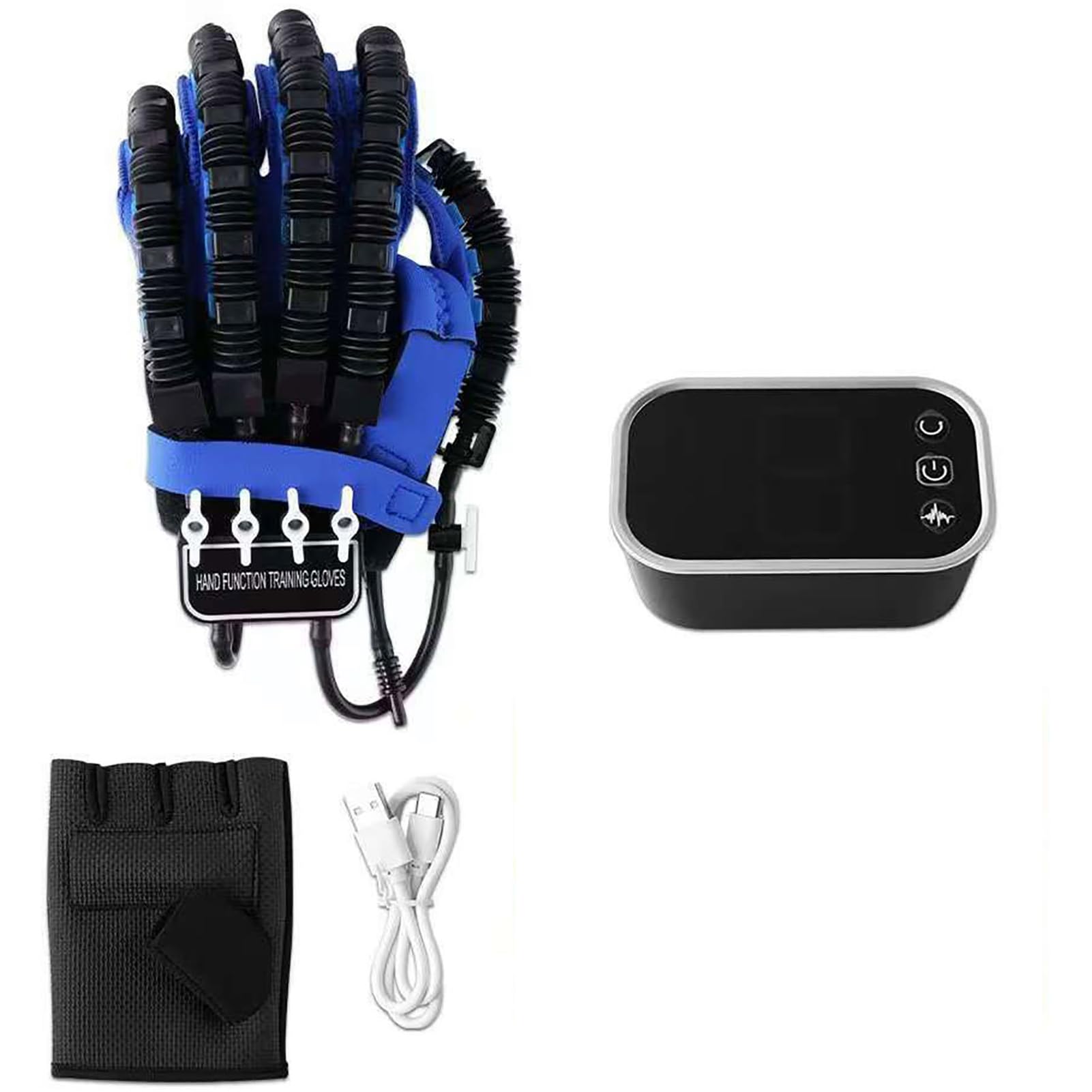 JingNian Guante RobóTico para RehabilitacióN De Accidentes Cerebrovasculares, Guante RobóTico para La RecuperacióN De Disfunciones Manuales para Personas Necesitadas(Size:L,Color:Mano Izquierda)