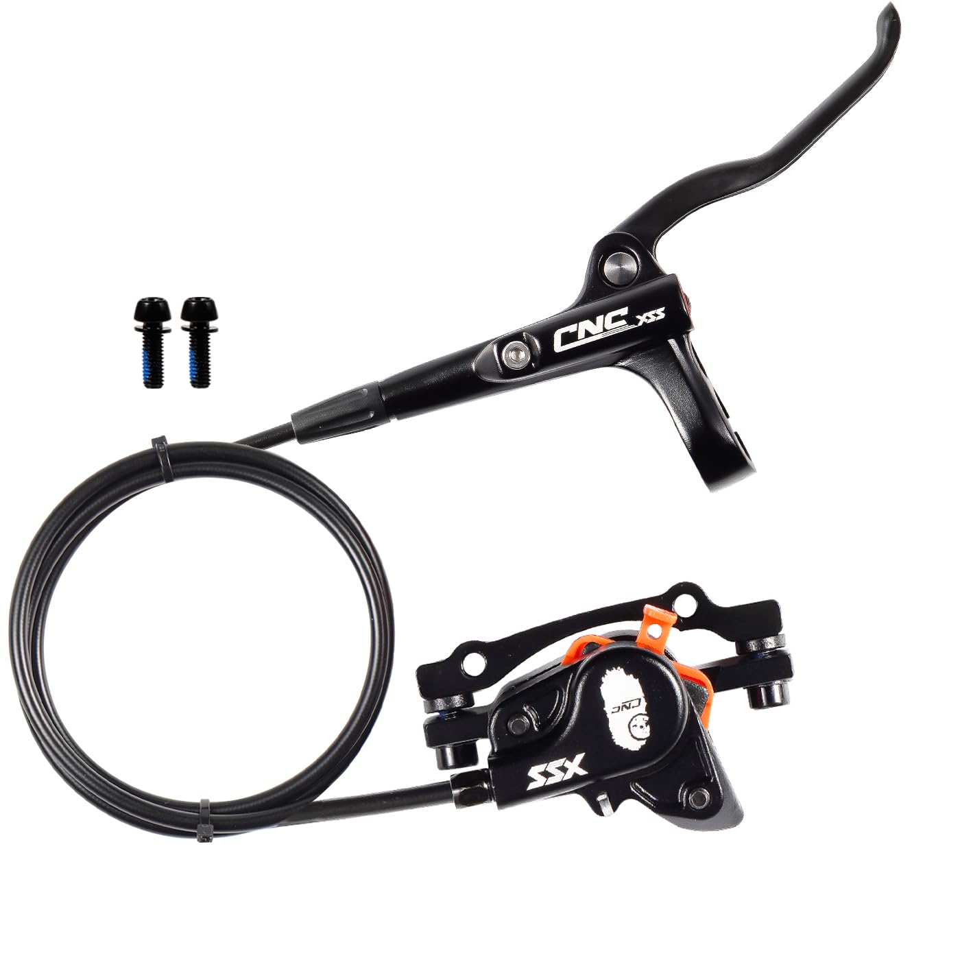 CNCLOL Mountain Bike Hydraulic Disc Brakes,MTB Hydraulic Brakes Front(Right) 800mm/Rear(Left) 1450mm For Bicycle/Road/Gravel/BMX/Push Bike hydraulic brake