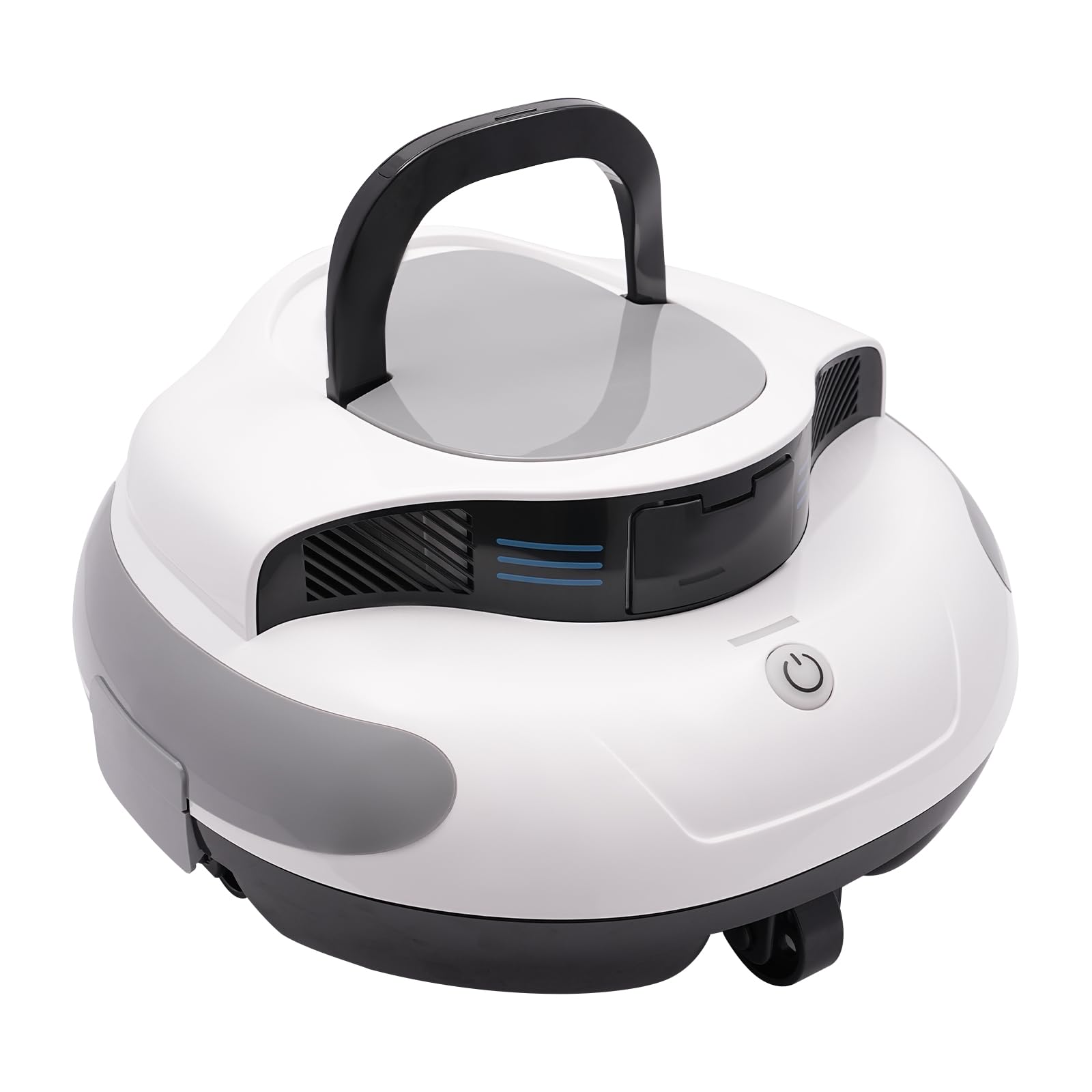 Robot de piscina, aspiradora de piscina con batería de 18 W con batería de 5000 mAh y cargador, duración de 100 minutos, autoservicio, inicio One Touch, limpiador automático de piscinas de hasta 92,9