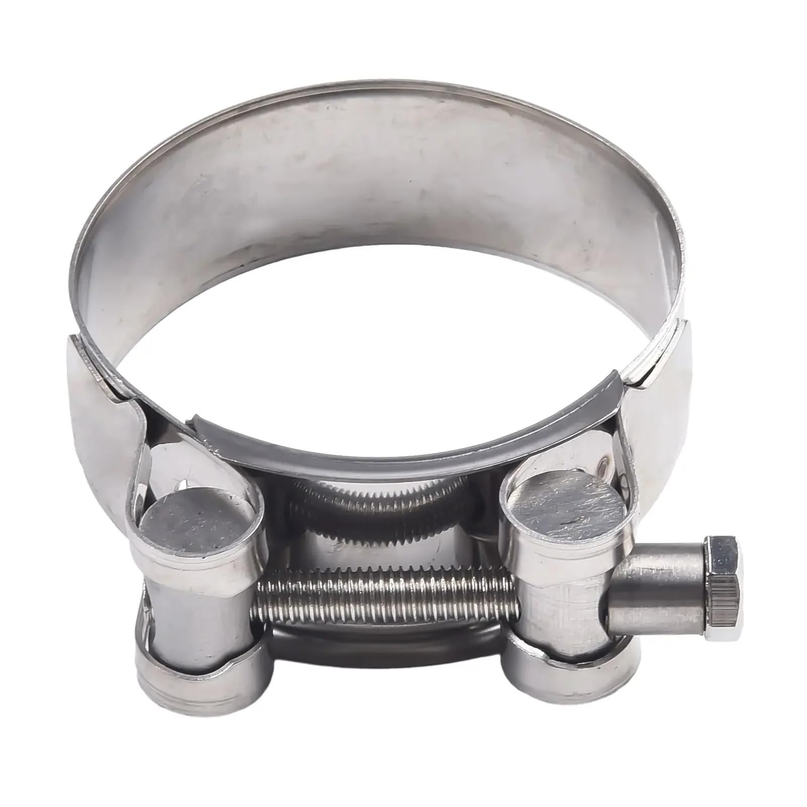 Hqycl One Color Tightening Exhaust Hose Clamps Pressure Hoses Air Intake Hoses Bolt And Screw Heads Heavy Duty Stainless Steel T Bolt Clamps(48-51Mm)