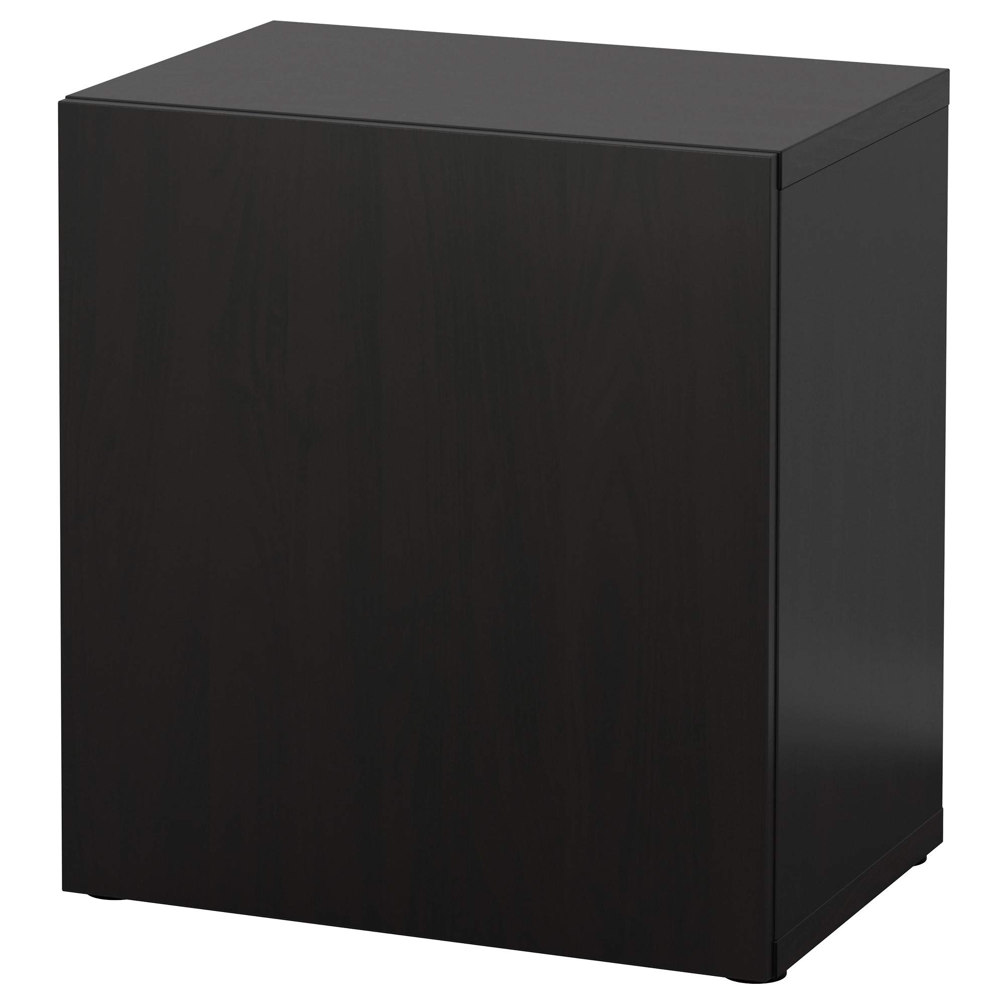 BESTÅ Étagère avec porte design Lappviken noir-brun chic
