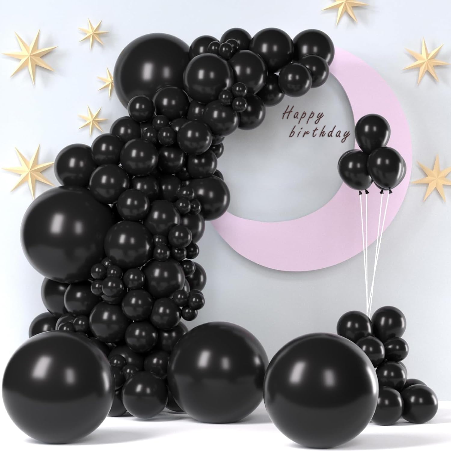 149pcs Misty blue Balloons 5,10,12,18 inches Misty blue Foil Balloons with Balloon Glue Points for Thanksgiving Wedding Baby Shower Birthday Party