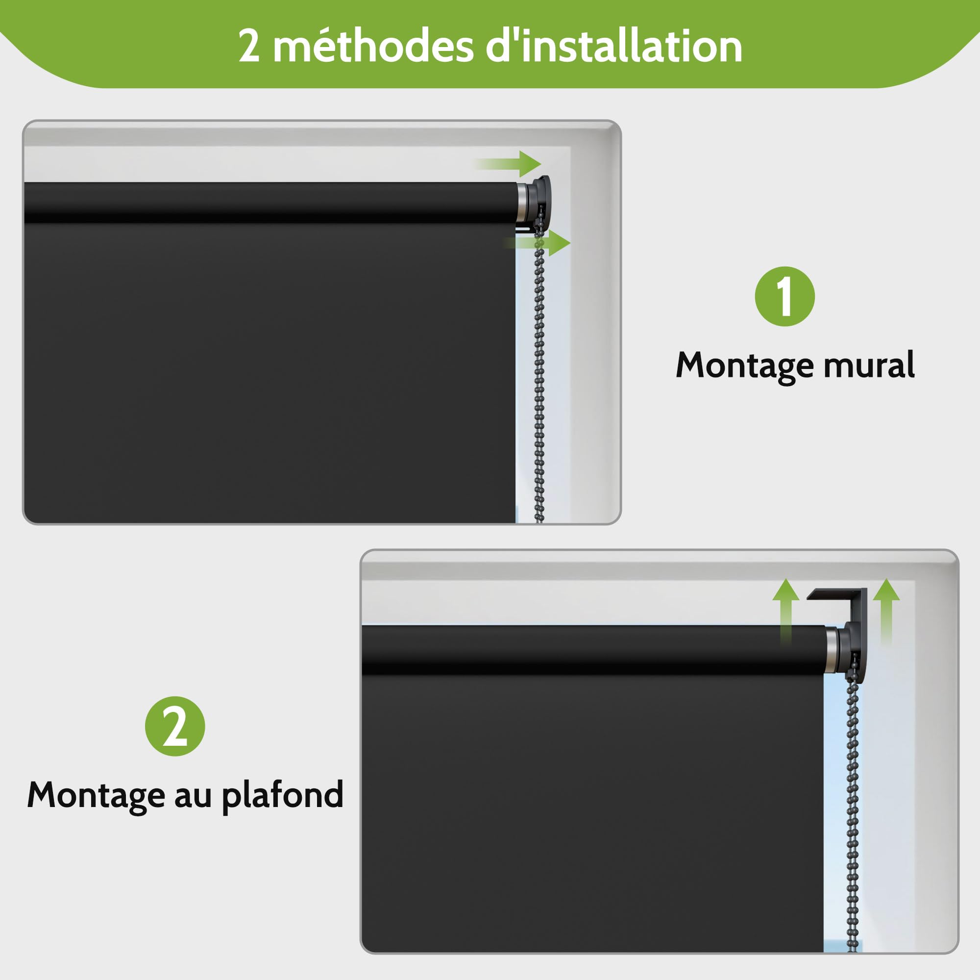 BelleMax Store Enrouleur Exterieur pour Balcon, Store Vertical avec la Chaîne, Tissu 220 g/m² Protection Solaire UV 50+ et Protection de la Vie Privée, Gris Foncé,100 x 140cm