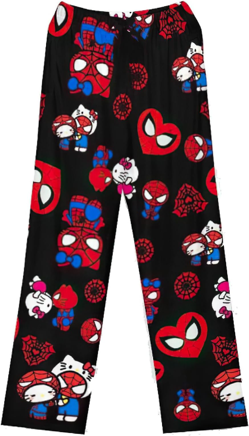 KQUJLVAnime Pajama Pants Couple Home Casual Trousers All Over Print Sleep Bottoms Gifts for Valentine's Day