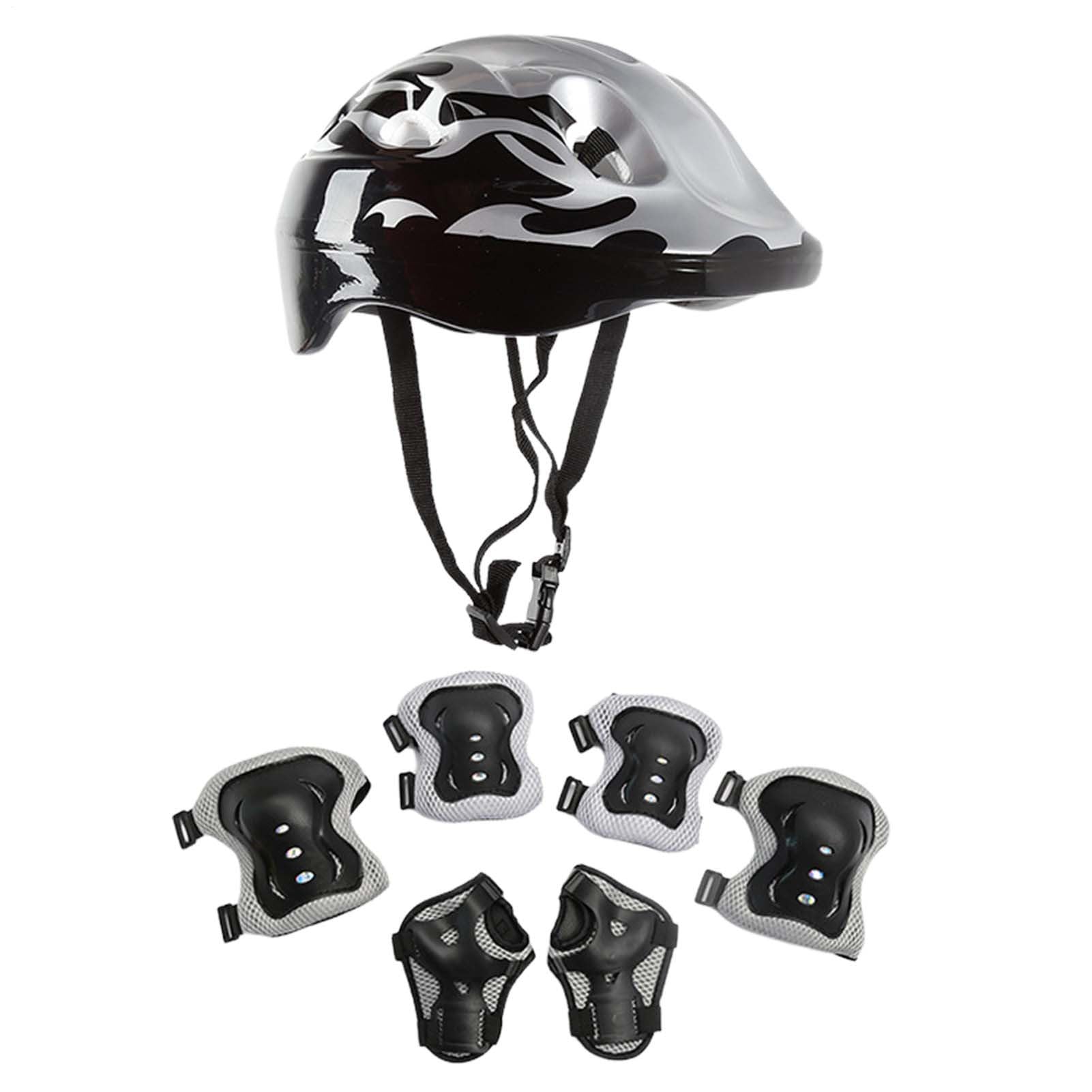 Kids Helmet And Pads Set, Helmet Knee And Elbow Pads Kids Skates, Sports Protective Gear Set, Wrist Guards Set For 3-8 Years Old Boys Girls Cycling Skateboard Roller Skating Scooter