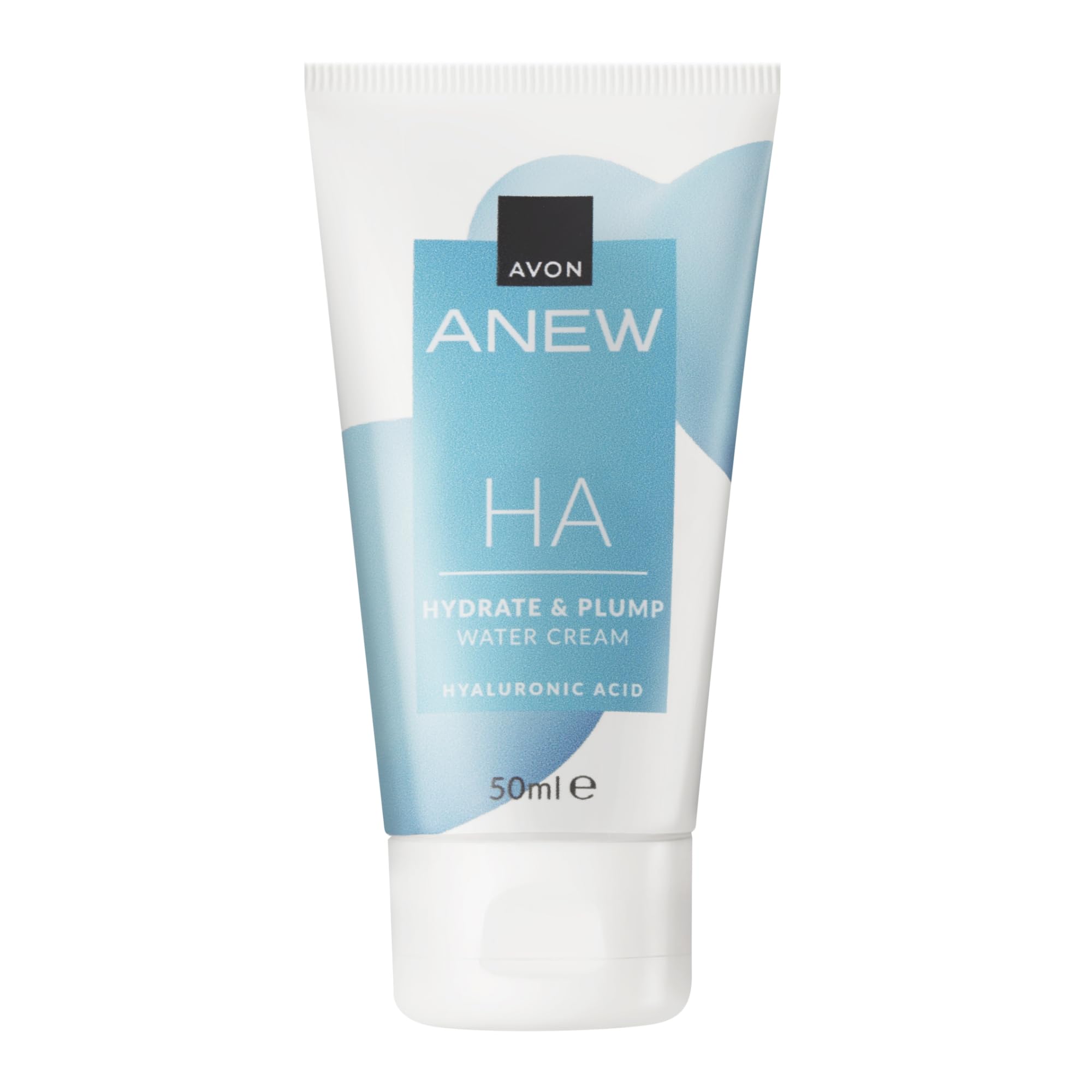 Avon Anew HA Hydrate & Plump Water Cream 50ml, Revitalise Dull and Tired Skin, Refines Skin Texture, Co-created by Dermatologists and Scientists, Cruelty Free