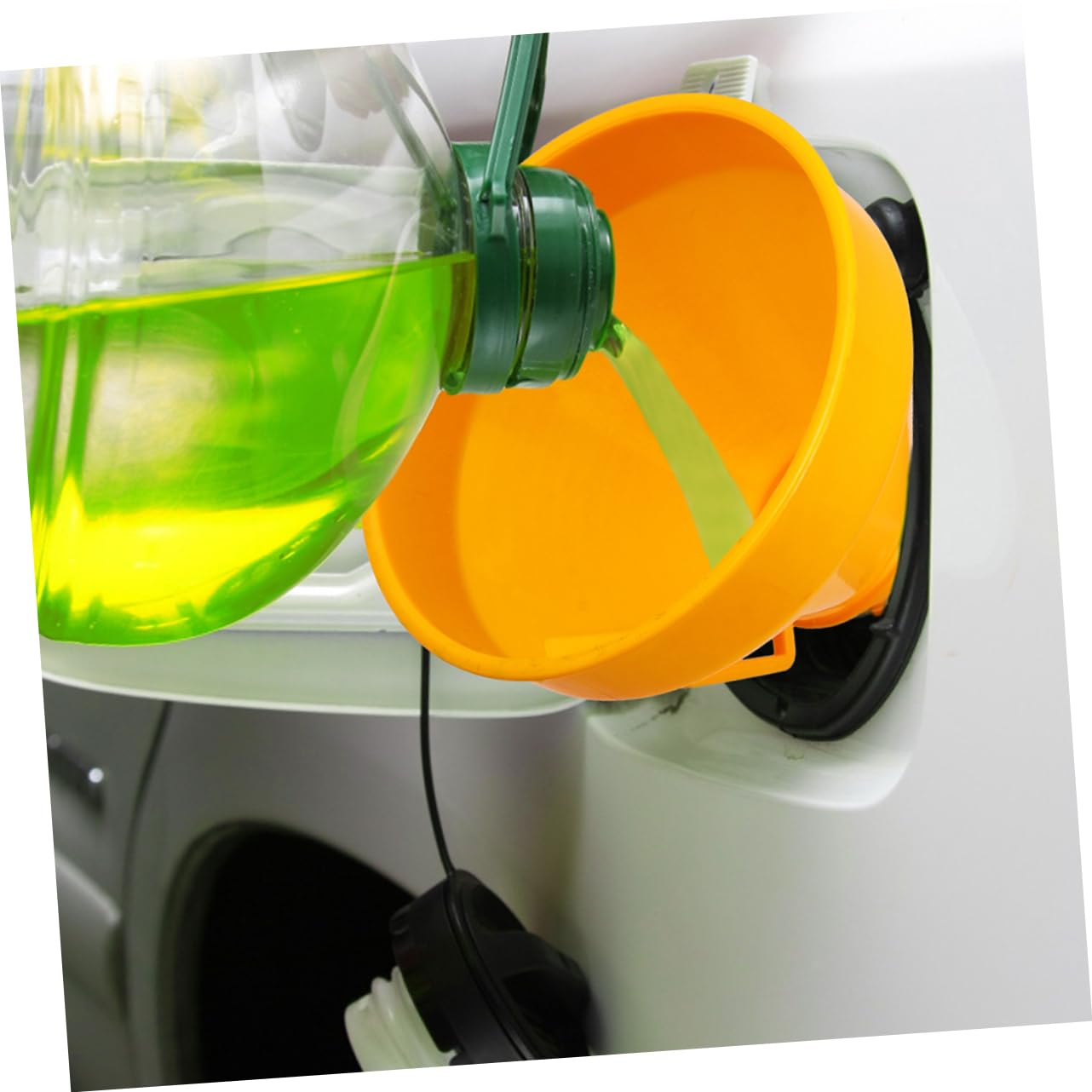 Gatuida 4pezzi Imbuto Carburante Professionale Imbuto Per Motore Design Antileakage Compatibile Con Auto e Riempimento Veloce e Pratico Colore Arancione