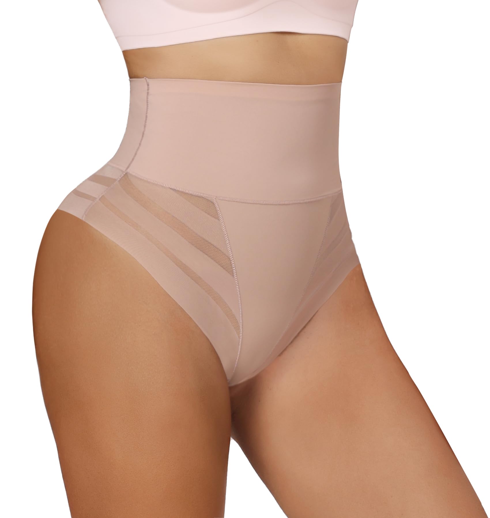 Thong Shapewear for Women Tummy Control High Waist Body Shaper Underwear Girdle Panty Seamless Shapewear