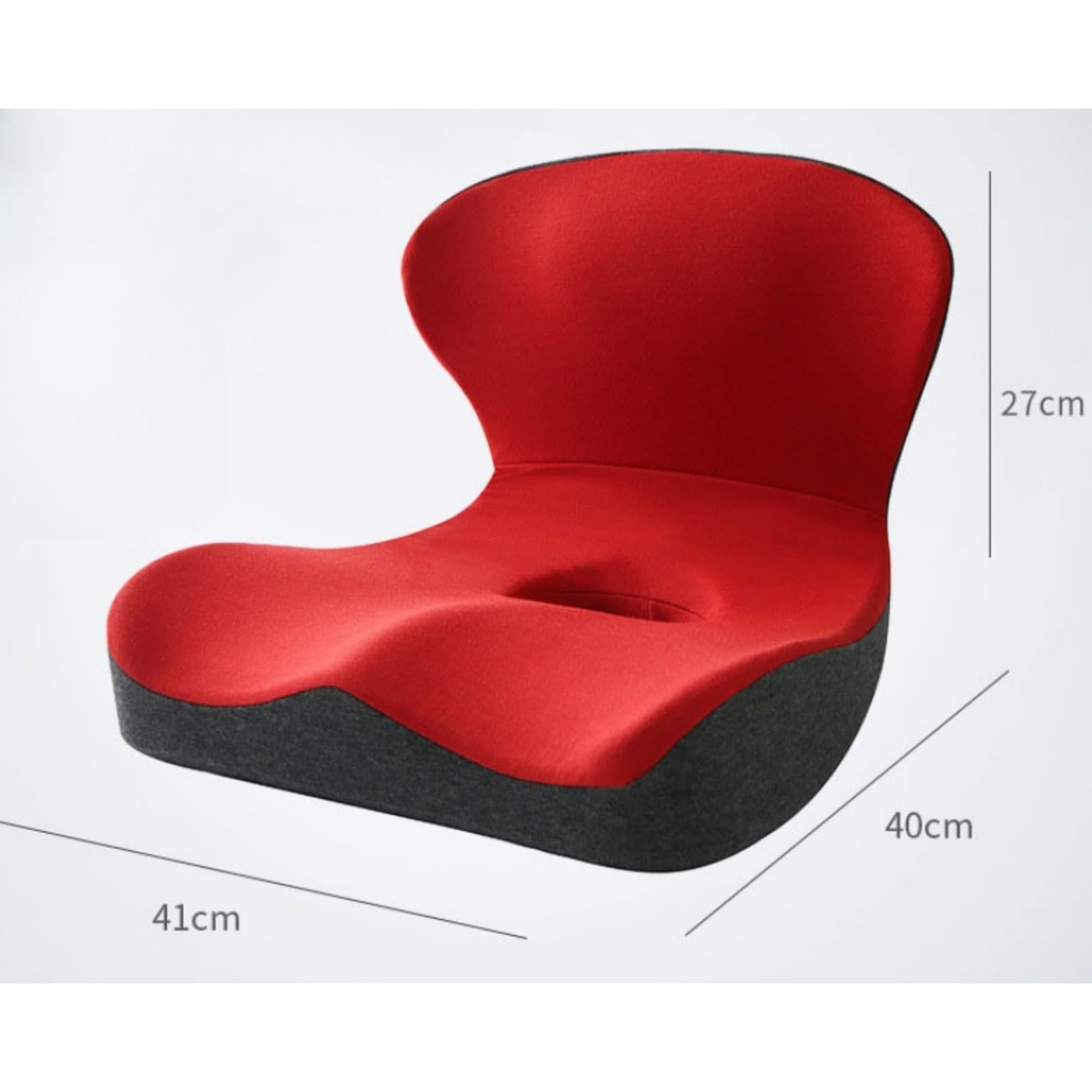 姿勢矯正クッション 赤 Amazon.co.jp: Yubbuio クッション 低反発 腰痛対策 骨盤矯正 座布団