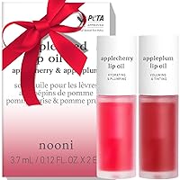 Vista 25 de NOONI Aceite de labios coreano - Appleberry Larga duración, hidratante, voluminizador, revitalizante para labios secos, resistente al agua, no se