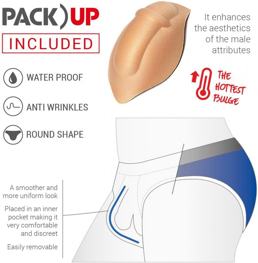 Men Bulge Enhancing Underwear Cup Sponge Pad Swimwear Padded for Swimming Boxers Briefs G String Thongs Shorts 3 Packs - Image 3