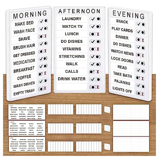 ELDR At Home | Checklist Boards for Adults | Memory Loss Gadget for Elderly and Dementia aid | Alzheimers Activities | to Do List | Daily Planner | Caregiver Supplies |