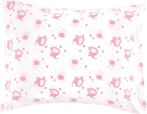 Miniatura 3 de Luvable Friends Fundas de almohada unisex para bebé, diseño de elefante básico para niña, talla única