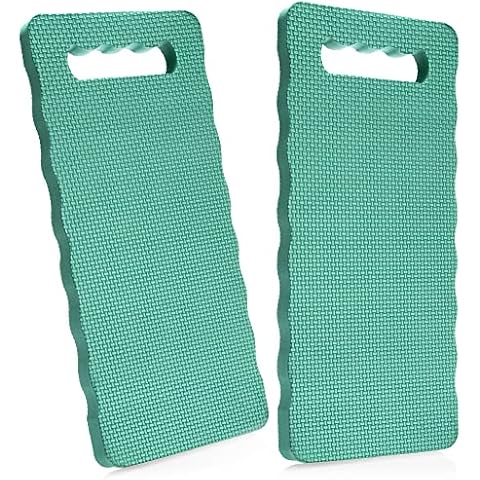com-four® 2X Kniekissen für den Garten - Kniematte für die Gartenarbeit - Kniepolster für Handwerk und Freizeit - Knieschutzmatte wasserbeständig, wärmedämmend (grün - 2 Stück) Cover