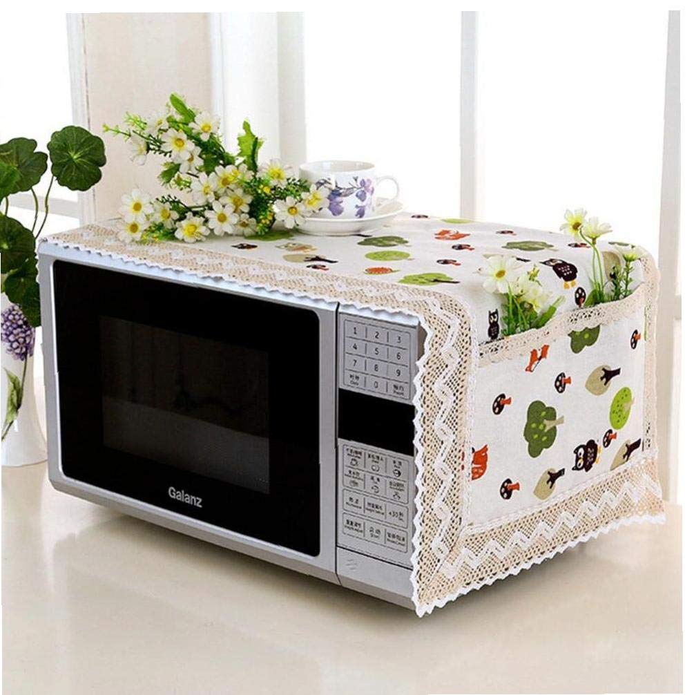 Culer Microwave Cover Microwave Oven Hood Oil Dust Cover With Storage Bag Kitchen Accessories Supplies Organizer Box Home