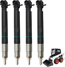4PCS 28337917 400903-00074D 7275454 Fuel Injectors with Seal for Bobcat for Delphi Doosan D24 D18 Fit for Bobcat E32 E35 E42 E45 E50 E55 E85 S450 S510 S550 S570 T450 T550 T590