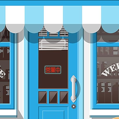 Miniatura 6 de Letrero de neón abierto japonés con luces LED de neón con interruptor regulable, decoración de pared de negocios, estilo japonés, valla publicitaria