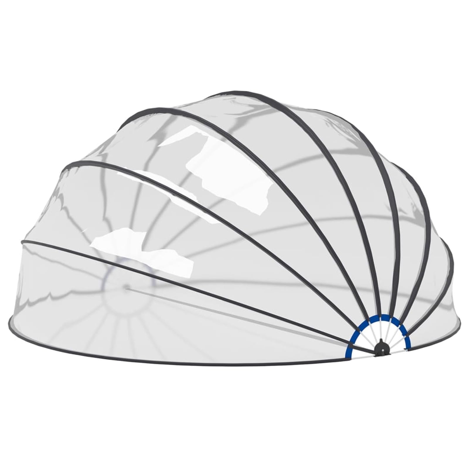 SECOLI Cubierta de piscina cúpula para piscinas elevadas, cubierta redonda para piscina, 559 x 275 cm - 559 x 275 cm
