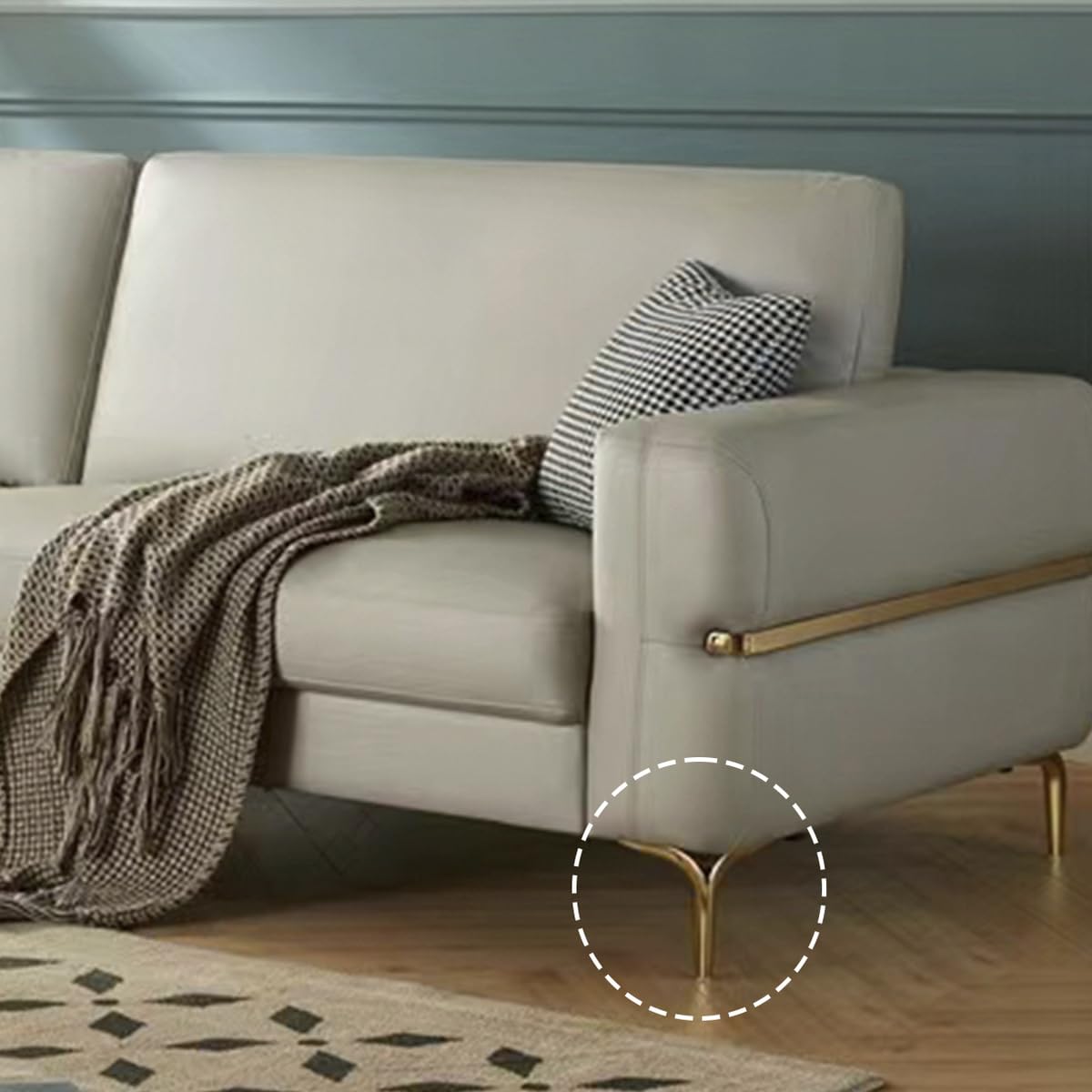 4 Stück Möbelfüße Metall Sofafüße Schrankfüsse mit Schrauben Möbelbeine Belastung bis 800 KG Tischhalterung Für Sofa Couchtische Schränke TV-Schränke Nachttisch Schubladen