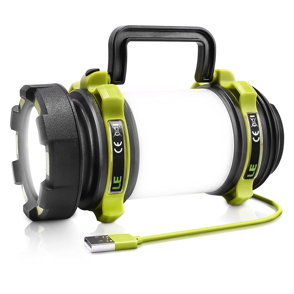 LE LED Camping Lantern Rechargeable, Brightest Flashlight with 500LM, 6