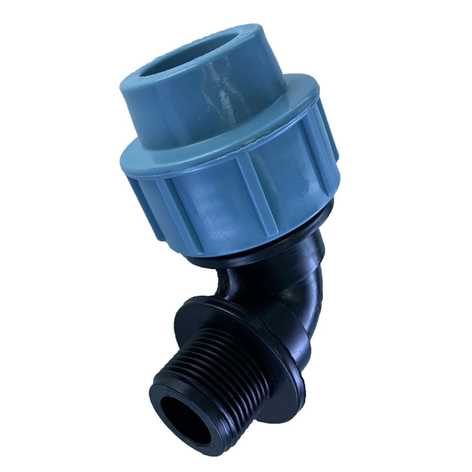 IVELECT PE Male/Female Thread Tube Fittings Water Pipe Plumbing Fittings Parts 90 Degree Male 25mm