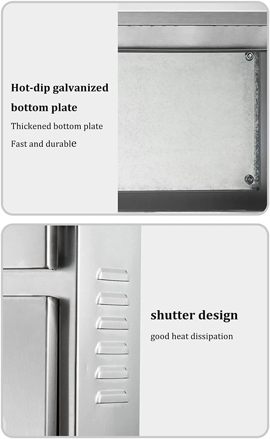 Custodia For Progetti Di Scatole Elettriche Con Cerniera In Acciaio Inossidabile, IP65 Impermeabile Con Montaggio A Parete For Progetti Interni Ed Esterni(304 Stainless Steel,40 * 18 * 65cm)