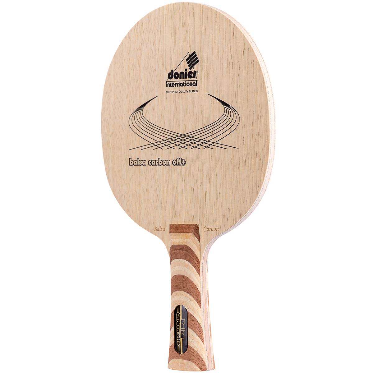Donier Madera de Ping Pong Balsa Carbon Offensive 7 Capas para Tenis de Mesa Fabricada en Europa