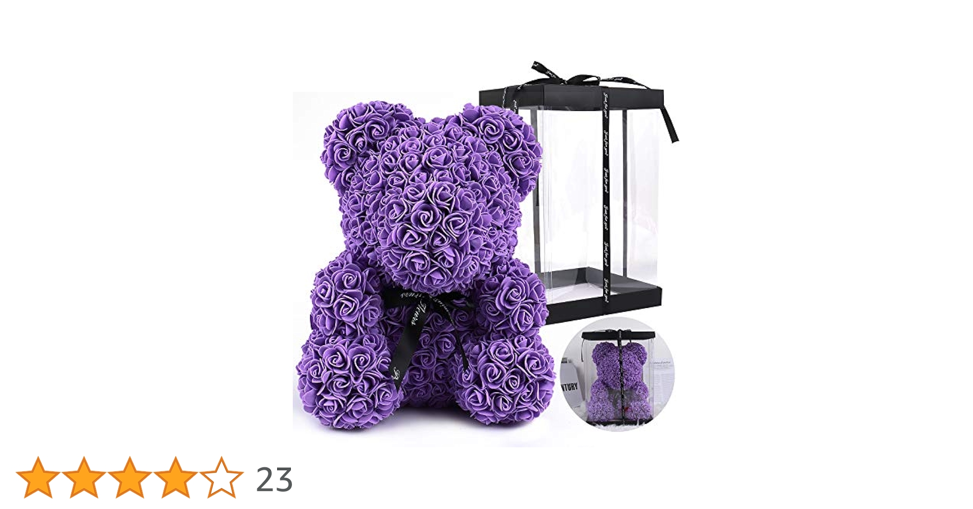 ローズベアバラのテディベア W67母の日花インテリア 花ブーケウェディングブーケ fkjiyugaoka_fkh-010