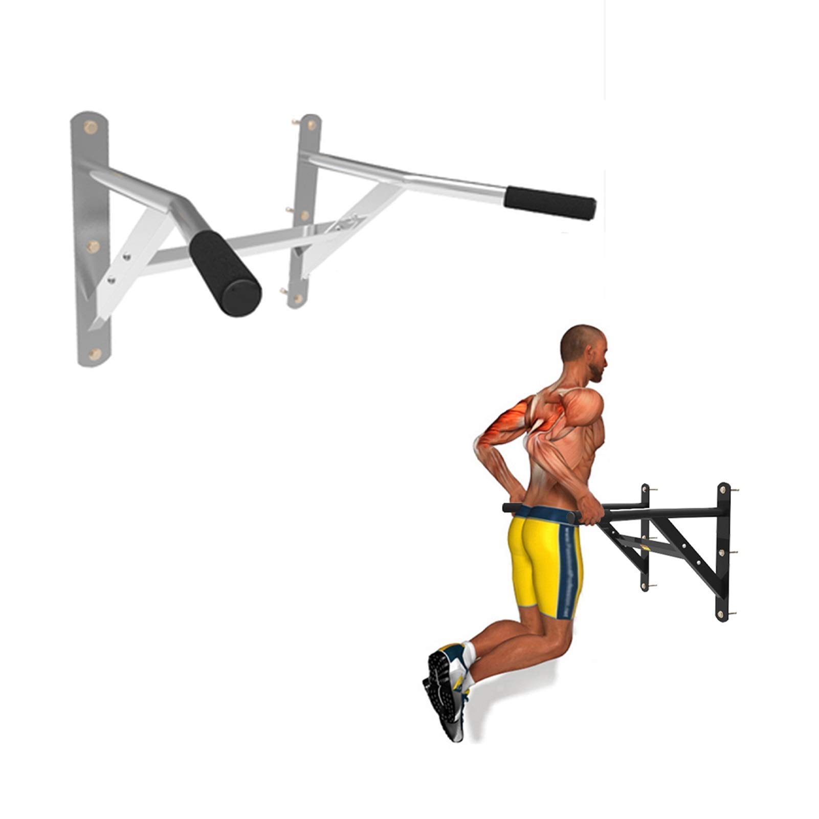 CKKNILV Squat Rack Fitness Equipment for The Gym at Home Calisthenics Equipment parallettes dip Bars Pull-up Station Made of Stainless Steel The Maximum Load-Bearing 300 kg Power