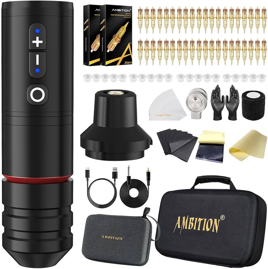 Amazon | Ambition Ninja Pro ワイヤレス タトゥーマシンキット