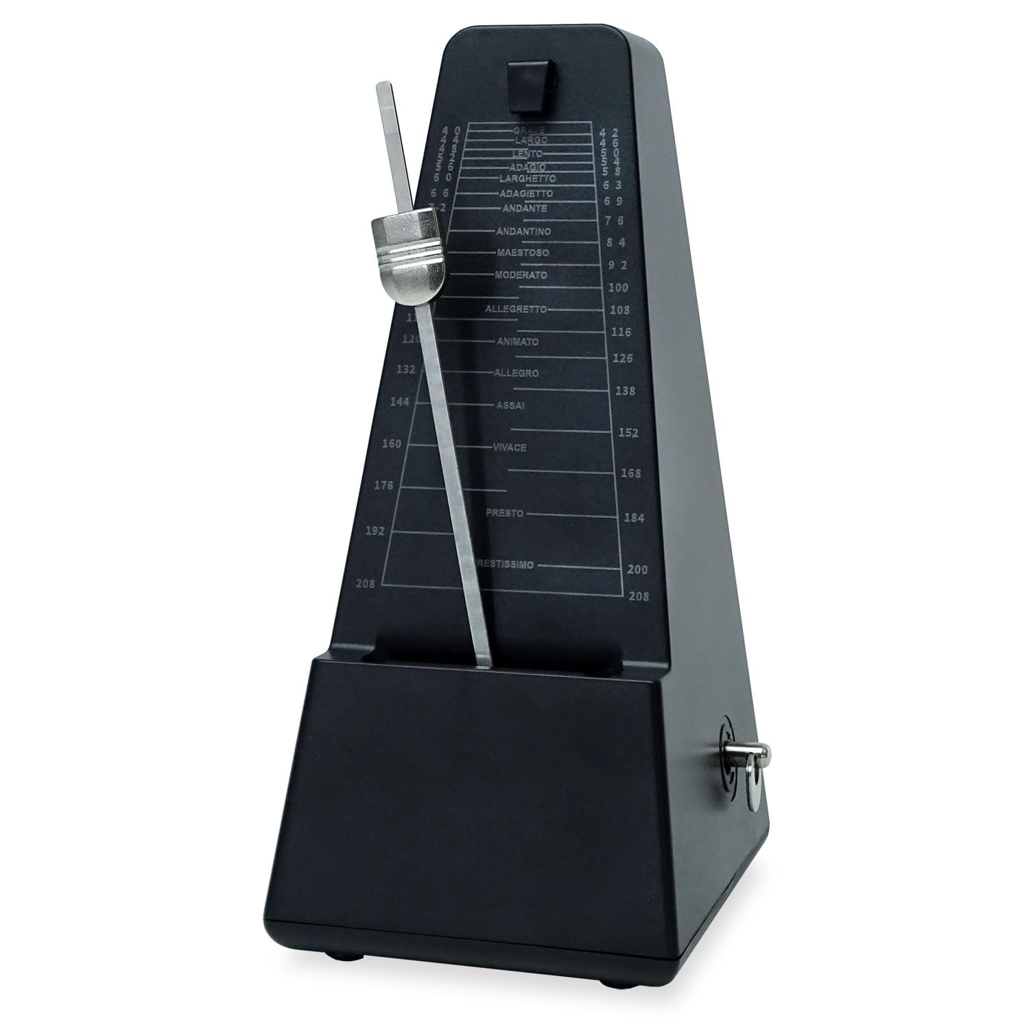 keepdrum JPQ101BK Métronome mécanique Noir avec cloche
