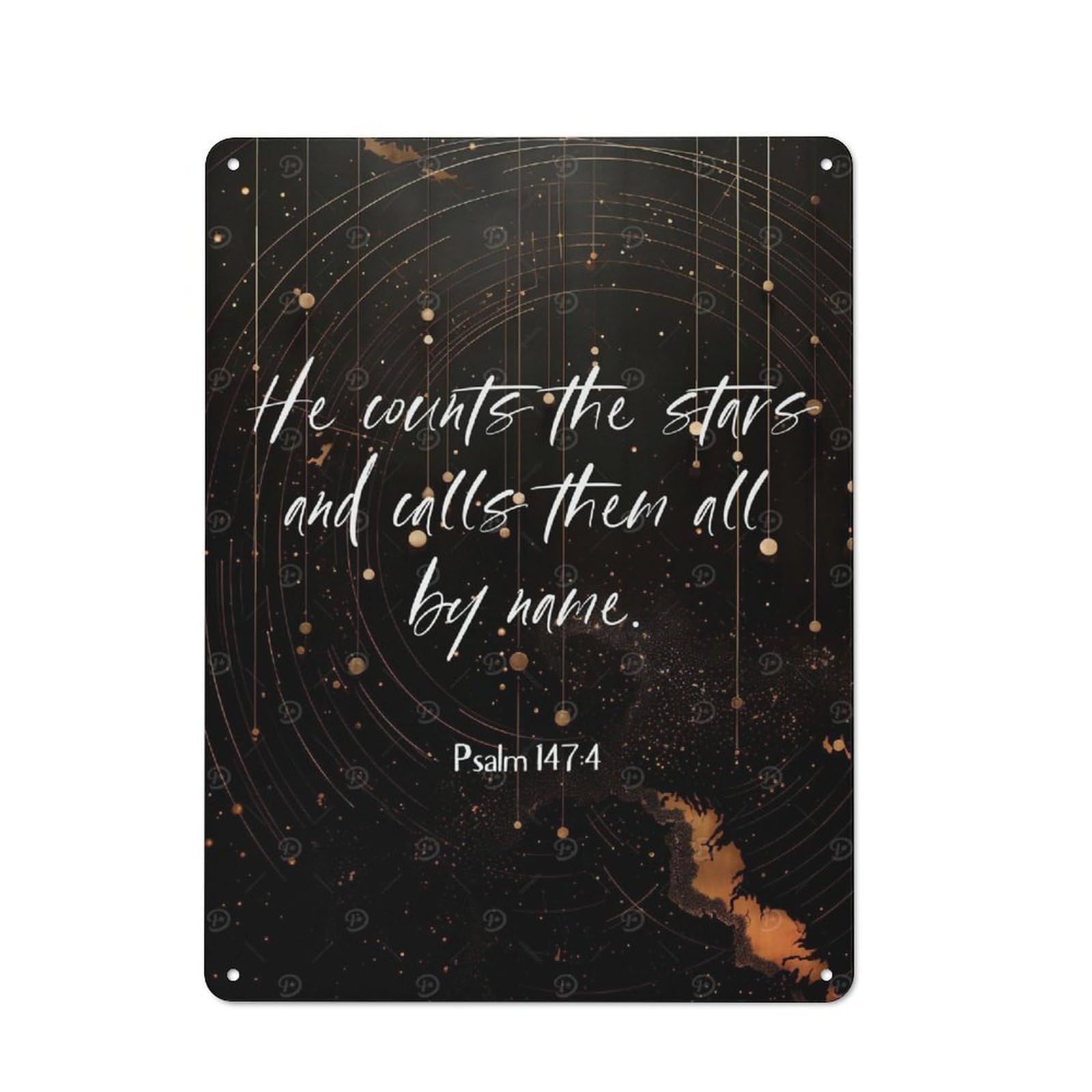 Junmoney Bible Verse Retro-Style Metal Plaque 40X30cm For Garage Or Workshop, For Garage, Workshop And Man Cave Decoration