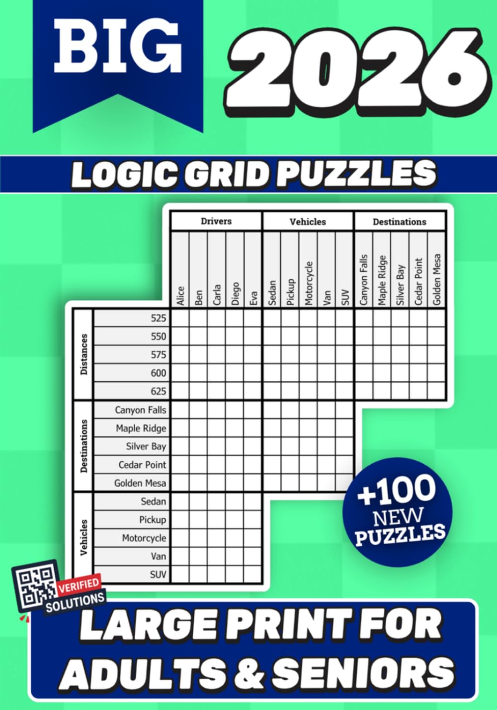 Logic Grid Puzzles for Adults: 100 Challenging Deduction Puzzles to Train Your Brain and Sharpen Logical Reasoning