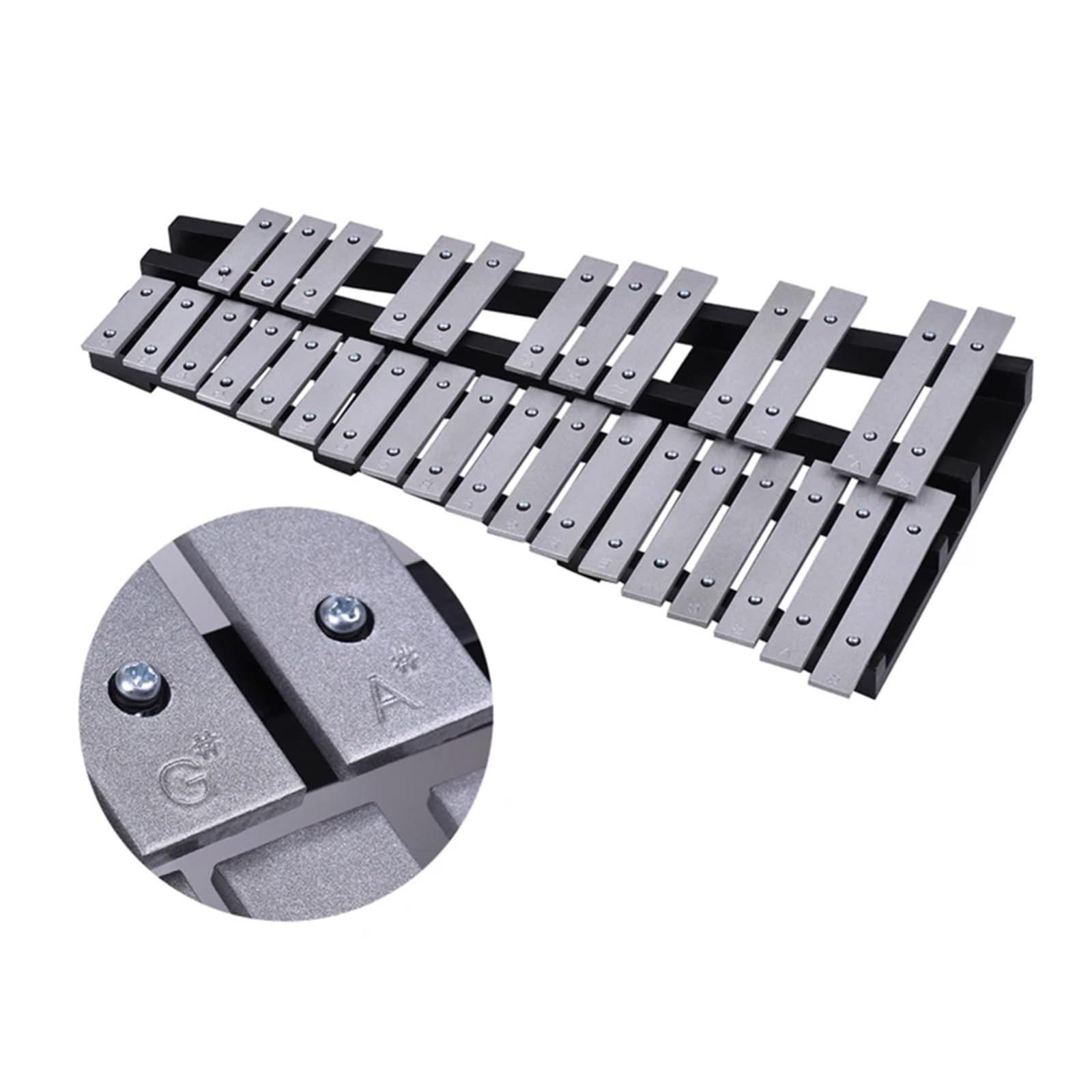 Xilófono Xilófono Glockenspiel plegable de 30 notas madera