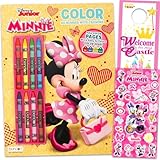 Disney Minnie Mouse Color by Number for Kids - Bundle with Disney Coloring and Activity Book Plus Stickers, More | Minnie Color Activities for Girls