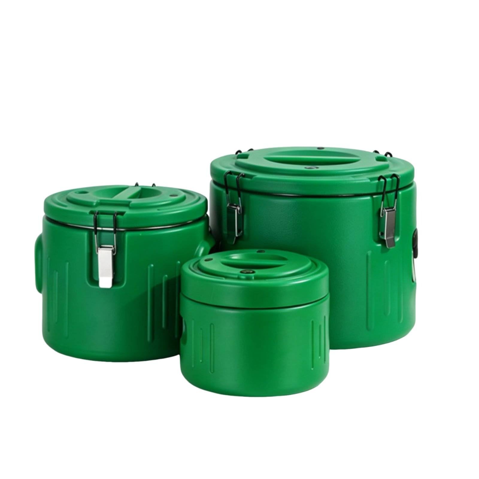 3 Piezas Cubeta Térmica Aislada, Verde, Verde, Juego De 3 Piezas 5L/10L/30L
