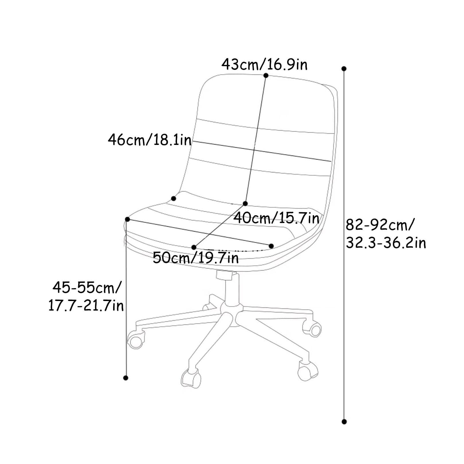 Ergonomiczne skórzane krzesło biurowe, regulowana wysokość i nachylenie, obrót o 360°, do domu i sypialni