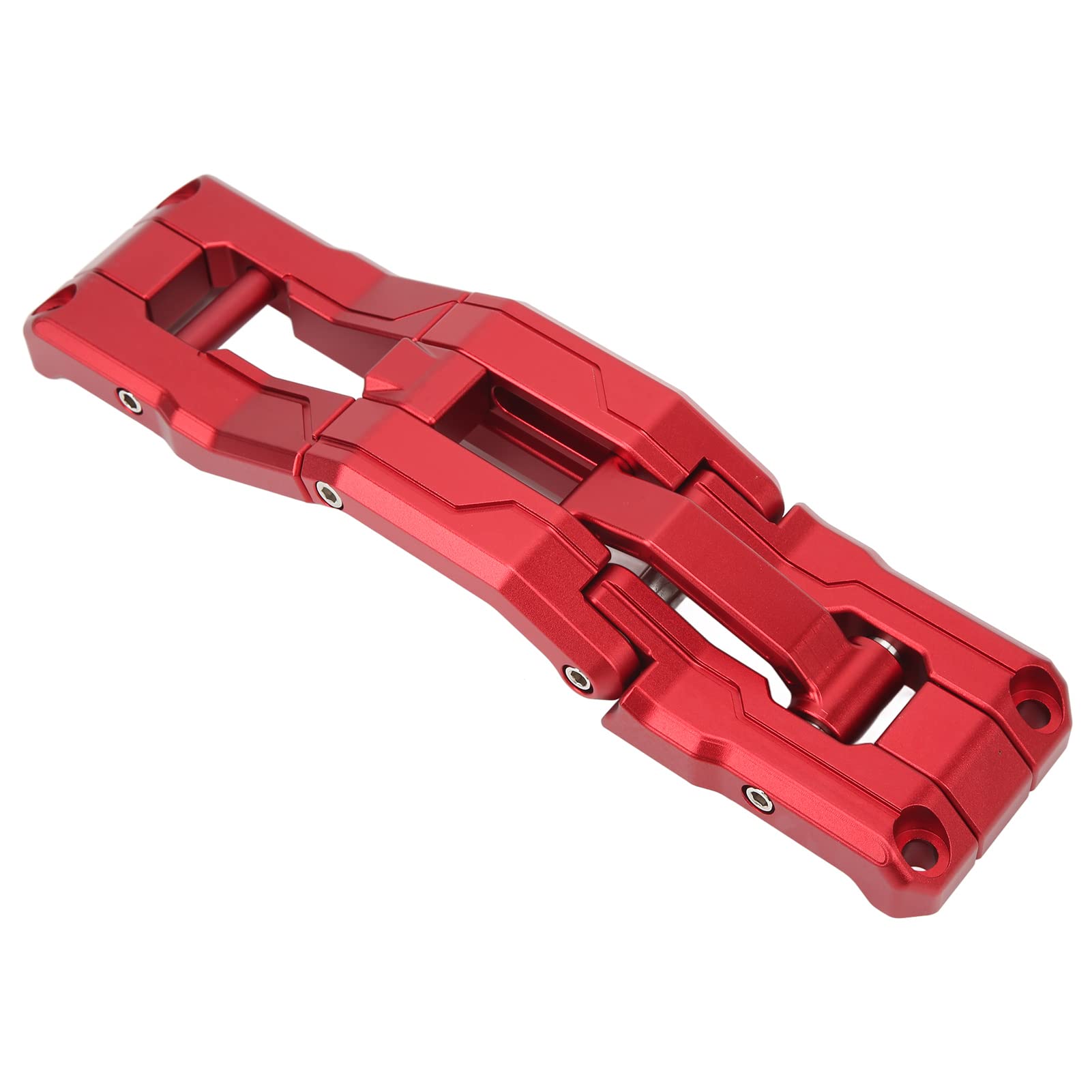 Tbest Aluminiumlegierung Türscharnier Stufen, Einfache Montage (Rot)