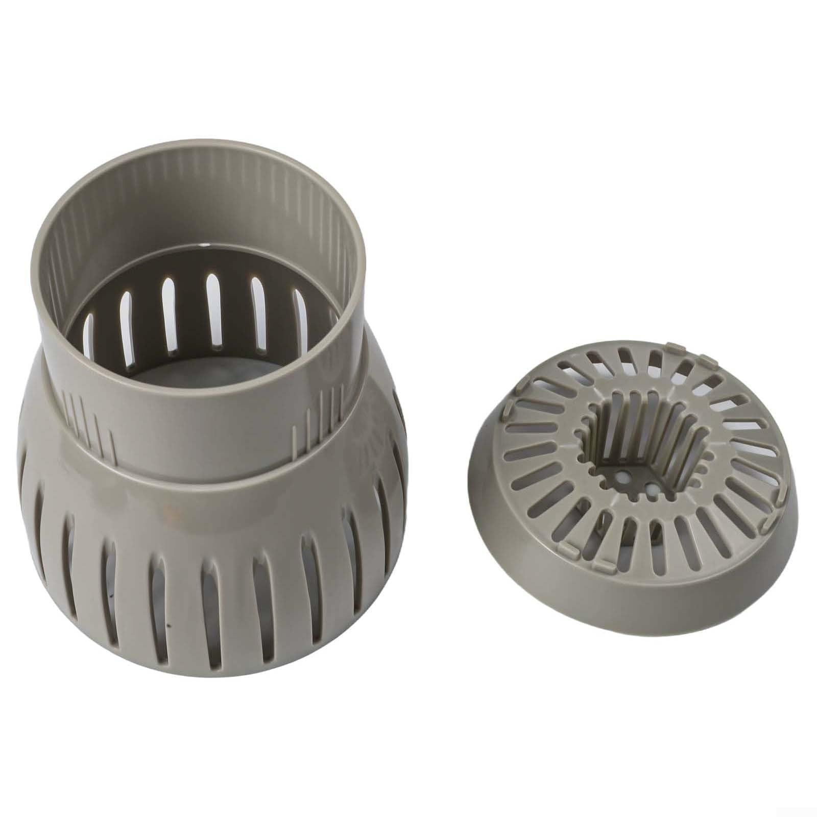 Koi-Teich Abfluss-Skimmer, Kunststoff, Laubsammelfilter, höhenverstellbar, effizient, mit Schwenkwinkel für Wasserschmutzentfernung und Wasserflusskontrolle (110 mm)