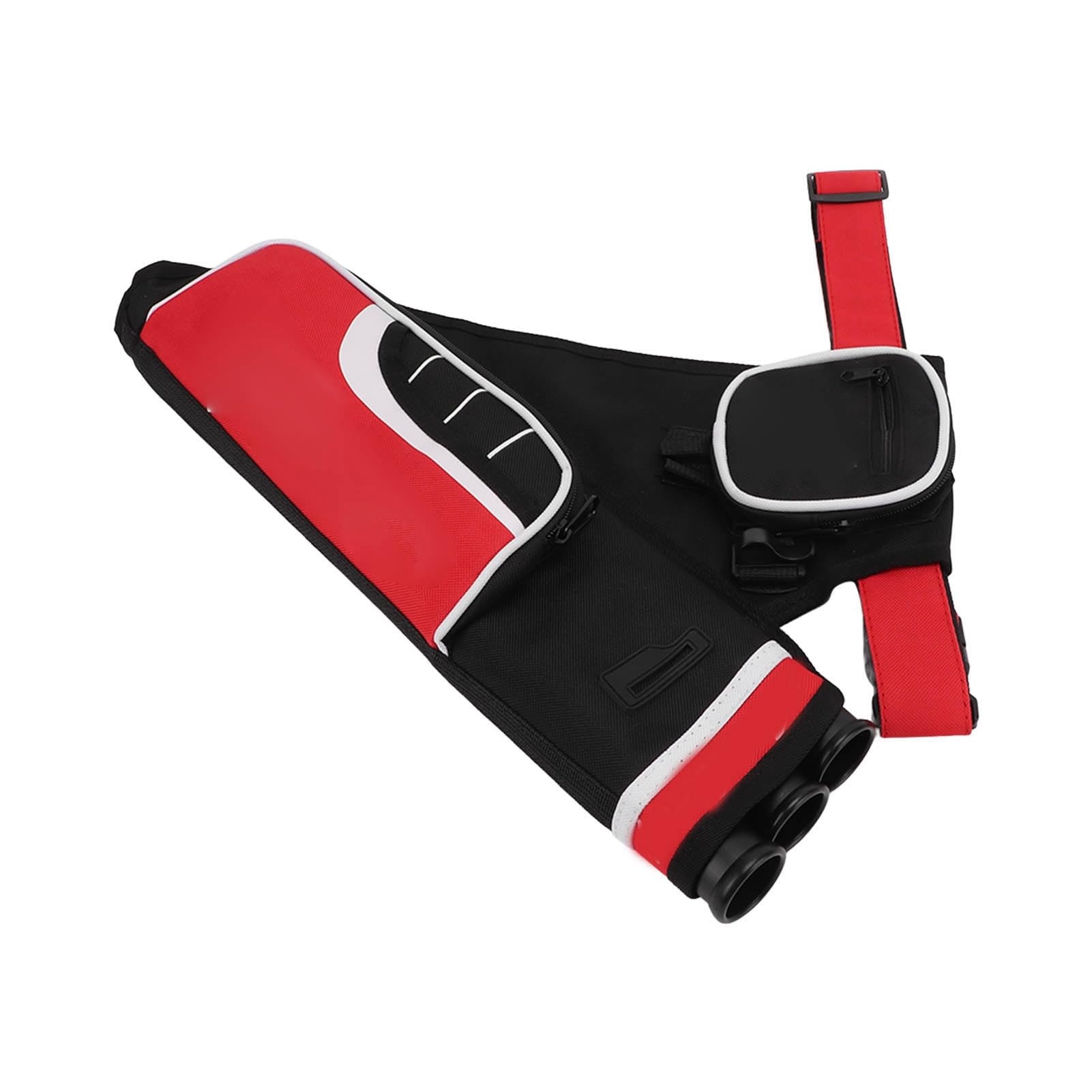 ACOGEDO Multidireccional Portátil y Bolsa de Almacenamiento para Tiro con con Cómodo Diseño de Cintura a Horcajadas, Rojo — view 2