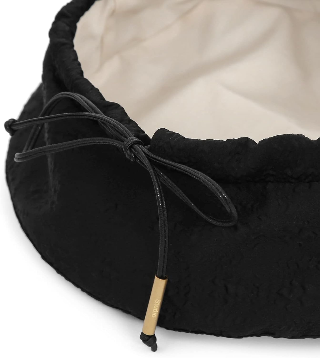 UNDERCONTROL Light Brass Pipe Label Size Adjustable String Artist Painter French Hunting Beret Fashionable Pumpkin Hat Korea