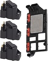 ENA 3 Ignition Coil Pack + 1 Control Module for Chevy Impala Malibu, Pontiac Grand Prix, Buick Century Regal - 2.8L 3.1L 3.4L V6 DR39 LX346 Replacement