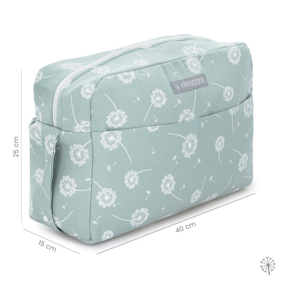 Matratze Kinderwagen Mimuselina – Kinderwagen Matratze aus 100 % OEKO-TEX-zertifizierter Baumwolle – Atmungsaktiv und Waschbar – Für Sommer und Winter – Handgefertigt in Spanien