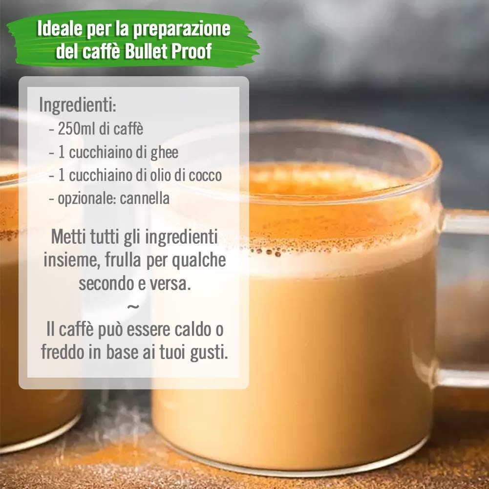 Exponatura Ghee orgánico Mantequilla clarificada 500 g